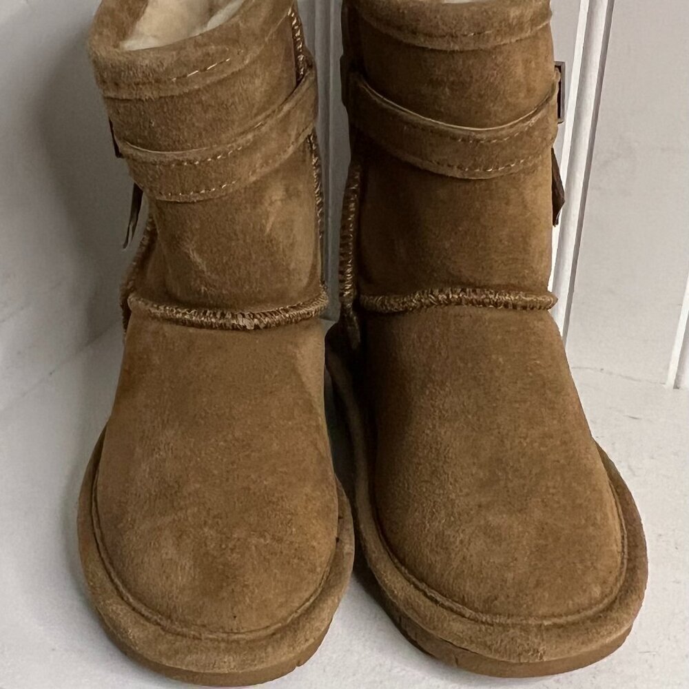 Bearpaw Val Toddler Youth Girls Boots - Chestnut Size 9